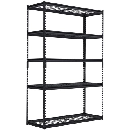 48" x 18" x 72" Garage Shelving 5 Tier Metal Adjustable Storage Shelves 2500lbs