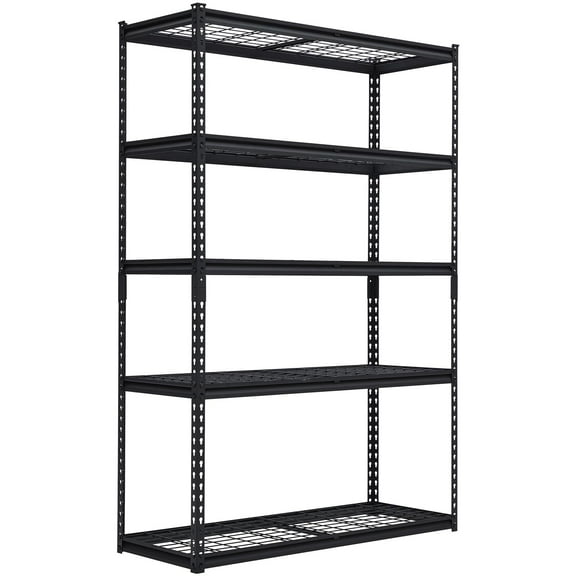 48" x 18" x 72" Garage Shelving 5 Tier Metal Adjustable Storage Shelves 2500lbs