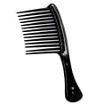 thumbnail image 2 of Peine de dientes anchos Zulema para peinar el cabello con mango grande Negro, 2 of 8