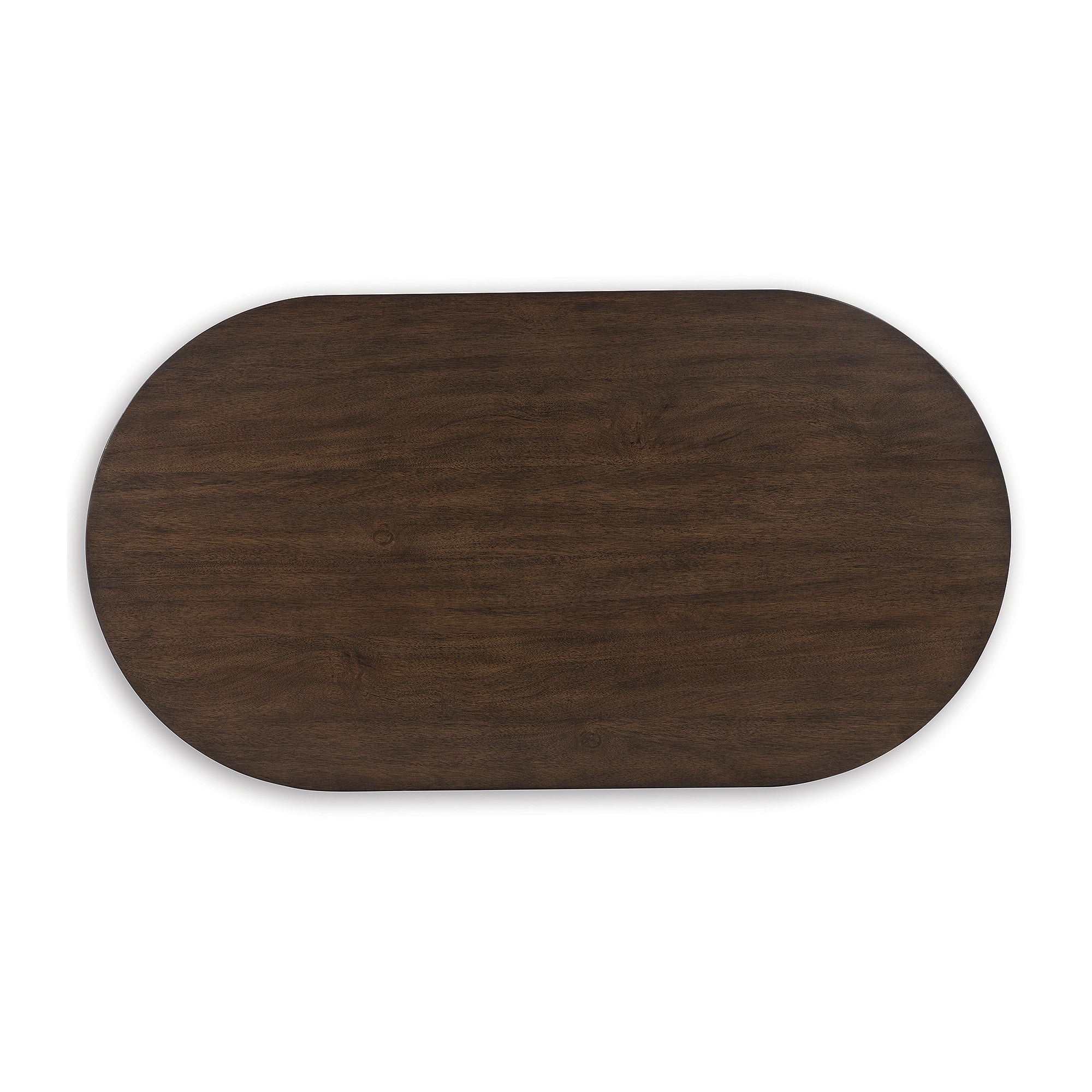Signature Design by Ashley Korestone Mid-Century Oval Coffee Table, Dark Brown
