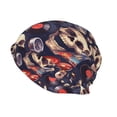 thumbnail image 2 of Logiee Skull record rock Print Unisex Knit Beanie for Men Women Winter Hat,Beanies Skull Caps, 2 of 7