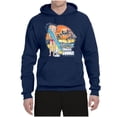 thumbnail image 2 of Wild Bobby, Betty Boop Endless Summer Beach the Dog Betty Boop Unisex Hoodie Sweatshirt, Navy, XX-Large, 2 of 5