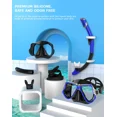 thumbnail image 7 of Greatever Dry Snorkel Set,With Panoramic Wide View,Anti-Fog Scuba Diving Mask,Professional Snorkeling Gear, 7 of 7