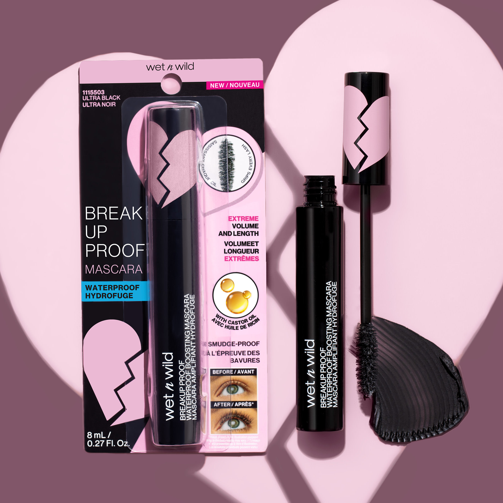 Wet n Wild Breakup Proof Waterproof Mascara, Black photo 7
