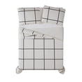 thumbnail image 4 of Truly Soft Kurt Windowpane Ivory and Black Polyester 2-Piece Twin XL Quilt Set, geometric themed, for Men and Women, OEKO-TEX Certified Confidence, 4 of 9