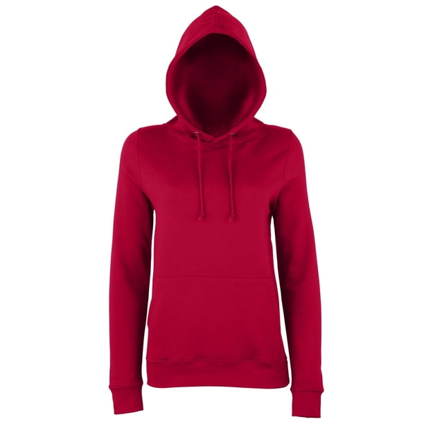 AWDis - Sudadera con capucha modelo College para mujer (Rojo Chilli)