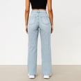 thumbnail image 5 of Yungyresw Women Wide Leg Jeans Y2K Loose Fit Wide Leg High Waisted Baggy Denim Pants Outdoor Fashion Casual Streetwear Light Blue S, 5 of 5