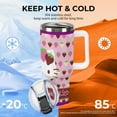 thumbnail image 5 of Hello Kitty 40 Oz Tumbler with Handle And Straw, Vacuum Insulated Stainless Steel Double Wall Water Bottle Travel Coffee Mug, Gifts for Women Boys Girls, 5 of 8
