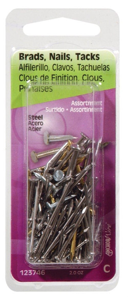 Hillman Brad Nails Steel 2 Oz Pack of 6 