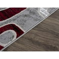 thumbnail image 4 of Lbaiet SL425R26 Red Emberly Geometric 2 x 6 ft. Runner Rug, Red, Gray & White, 4 of 6