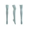 thumbnail image 4 of ZAXARRA Female Knitted Stocking Solid Color Thigh High Socks Long Tube Socks, 4 of 7