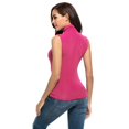 thumbnail image 2 of Women Sleeveless Mock Turtleneck Tank Tops Slim Fit Stretchy Layer Tee Shirts Lightweight Fitting Basic Tank Tops, 2 of 3