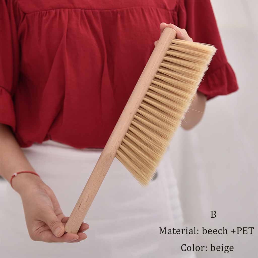 Wood Soft Hair Bed Brush Dusting Brush Without Lint Long Handle