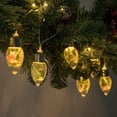 thumbnail image 5 of YOLIGHT Christmas Bulb String Lights Battery Operated with Timer,6.5ft 10 LED Christmas Tree Lights with Cute Ornaments,Snow Globe Fairy Lights for Home Room Mantel Christmas Decoration (Warm White), 5 of 6
