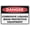 Warning Sign 1, variant on Danger Gates Open And Close Automatically Keep Clear Sign 8"x12" Inches Rust Free Aluminum - Uv Protected, Waterproof, Weatherproof And Fade Resistant - 4 Pre-Drilled Holes