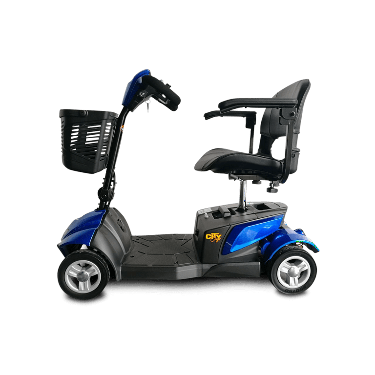 EV Rider CityCruzer 4mph and 30 Miles Range 4 Wheal Electric Mobility Scooter, Blue