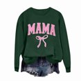 thumbnail image 4 of Merry Christmas Sweatshirts Womens Crewneck Christmas Printed Shirts Loose Long Sleeve Blouses Casual Xmas Sweatshirt Holiday Party Pullover Sweater Tops XL, 4 of 5