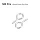 thumbnail image 3 of 500uds Pequeño Tornillo Ojo Pasadores Ganchos Mini Ojales Tornillos Roscados, 6,5x13x1,2mm Autorroscante Tornillo para Joyería Fabricación DIY Artesanía, Plateado Tono, 3 of 5