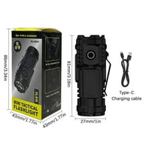 Flashlight under $5! Xqxayjr Multifunctional Headlamp Flashlight, Mini Clip On Hat Light with Strong Beam, Portable LED Cap Light for Camping Fishing, Rechargeable Work Light