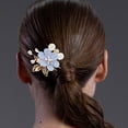 thumbnail image 2 of 6 Pcs Épingle à Cheveux Fleur de Mariée Perle en Strass Épingle à Cheveux en Forme de U pour Femmes, 2 of 9