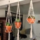 thumbnail image 2 of Cestas colgantes para plantas hechas a mano de macramé, soporte para macetas, decoración colgante para balcón, cuerda de elevación anudada, suministros para el jardín y el hogar Tan Jianjun unisex, 2 of 2