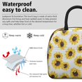 thumbnail image 3 of Obrewu White Sunflower Lunch Bag for Adult, Insulated, Leakproof, Oxford Cloth, 3 of 7
