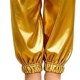 thumbnail image 4 of Splozh Toddler Girl Pants Fashion Girls Pants Sparkly Trousers Shiny Jogger Pants Street Dancewear Long Pants Trendy Trousers for Teenagers,Gold,4-5 Years, 4 of 6