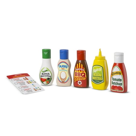 Melissa Doug 5 Piece Favorite Condiments Play Food Set Melissa Doug 5 Piece Favorite Condiments Play Food Set