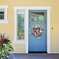 thumbnail image 4 of Artificial Eucalyptus Rose Wreaths Silk Flower Garland for Front Door Welcome Wreath Party Decoration Garden Greenery Floral Wreath Wall Hanging, 4 of 7