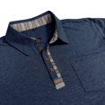 thumbnail image 4 of KKBOTIVE Long Sleeve Shirts for Men Casual Collared Polo Shirt Cozy Pullover Men's Fashion Tops for Daily Wear ( Navy Size: M ), 4 of 8