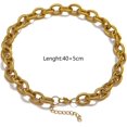 thumbnail image 4 of Stainless Steel Curb Cuban Style Chain Necklace, 4 of 8