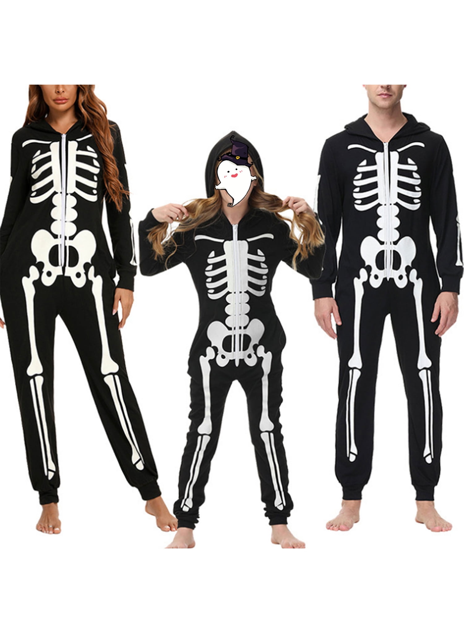 White Skeleton Leggings Costume Pants 