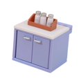 thumbnail image 2 of Muebles de cocina para casa de muñecas a escala 1:12. Miniatura de mostrador. Accesorios para fotos. Ideal para juegos de simulación, decoración de Mesa del tanque de sal, 2 of 8