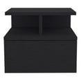 thumbnail image 1 of Pemberly Row Contemporary Engineered Wood Floating Nightstand in Black, 1 of 5