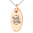 thumbnail image 1 of Gold Plated Stainless Steel Mom Life is the Best Life Small Oval Charm Pendant Necklace, 1 of 1