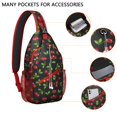 thumbnail image 2 of Tropical Kiwi Fruit Print Travel Sling Backpack, Lightweight and Durable Crossbody Bag with Green Kiwi Slices Pattern, Multi-Layer Storage and Fashionable Design for Kiwi Lovers, 2 of 6
