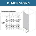 thumbnail image 4 of Classy 28-30"x72" Semi-Frameless Shower Door in Matte Black,Water Repellent Glass with Seal Strip Parts and Handle,6mm Glass Shower Door, 4 of 22