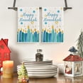 thumbnail image 2 of &nbsp;SOME THING Candle Happy Hanukkah Kitchen Towels Dish Towels, 18x26 Inch Farmhouse Snowflake Star Decoration Hand Towels Set of 2, 2 of 6