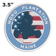 thumbnail image 2 of Moro Plantation, Maine ATV / OHV American Flag 3.5 Inch Iron Or Sew On Embroidered Fabric Badge Patch Extreme Sports Iconic Series, 2 of 2