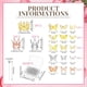 thumbnail image 4 of 166 Piezas de Decoración de para Ramo de Flores con 6 Adornos de para Pastel, 100 Alfileres de Ramillete, 60 Mariposas Multicolor, 4 of 5
