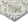 thumbnail image 3 of Addison Rugs Chantille Indoor/Outdoor Traditional Damask Silver Machine Washable Round Rug, 8' x 8', 3 of 8