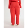 thumbnail image 2 of Free Assembly Women's and Women's Plus French Terry Cloth Sweatpants with Patch Pockets, 24.5" Inseam, Sizes XS-4X, 2 of 2