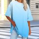 thumbnail image 1 of mfyjkho Tops Para Mujer, Camiseta Deportiva De Verano De Manga Corta Con Cuello Redondo De Gran Tamaño Para Mujer Tops De Gimnasio Para Mujer Xxxl, 1 of 7