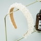 thumbnail image 5 of EeaseMX 1 pieza de tocado elegante de perlas barrocas para novia, accesorio para vestido de novia, color blanco, 5 of 8