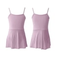 thumbnail image 7 of hengsof Girls' Spring Summer Solid Color Strappy Dance Leotard Stylish Sleeveless Ballet Gymnastics Leotard Suitable for Sports Training Ages 3-15, 7 of 7