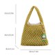 thumbnail image 3 of Bolsa De Almacenamiento Bolsa de vagabundo tejido para mujer, embrague femenino de malla a la moda con colgante bonito (amarillo) Likrtyny Para Estrenar, 3 of 9