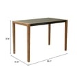 thumbnail image 2 of Kata Counter Table Gray Counter Table, Modern Style, Faux Concrete Duralcrete rectangular shape tabletop, Acacia Wood, Outdoor Bar, 2 of 2