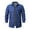 Blue, variant on Mens Flannel Plaid Long Sleeve Shirts Checked Button Down Shirt Wrinkle Free Business Casual Sherpa Fleece Lined Warm Gingham Shirt Blue XXXL
