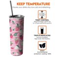 thumbnail image 6 of 20oz Strawberry Plants Fruit Leaf Stripe Skinny Tumblers Stainless Steel Tumbler with Lid and Straw,Vacuum Insulated Double Wall Travel Tumbler Cups with Cleaning Brush for Coffee,Tea, 6 of 6