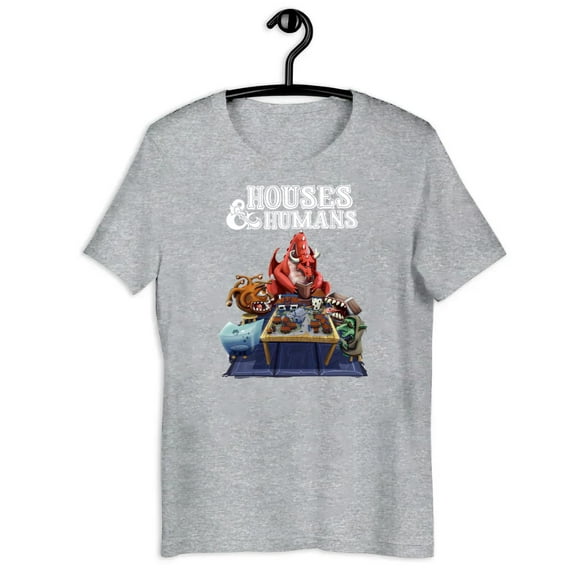 vintage Dnd Houses And Humans Parody Funny Dungeons Roleplay Game T-Shirt, Dungeons And Dragons Game Best Gift Shirt-TH4057